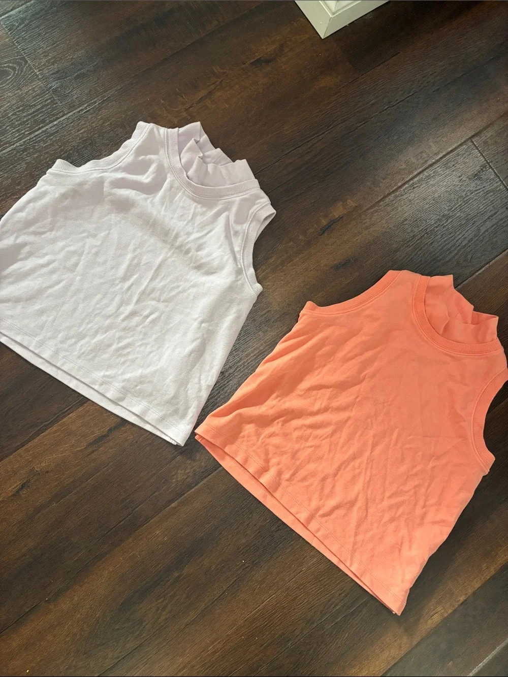 3 OLD NAVY ACTIVE Girls Sleeveless Tank Top Black Purple Lavender Coral Set